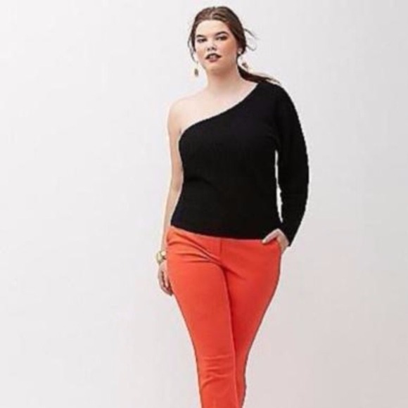 Lane Bryant Sweaters - LANE BRYANT NWOT Womens Plus Size 18/20 Solid Black Textured 1 Sleeve Sweater